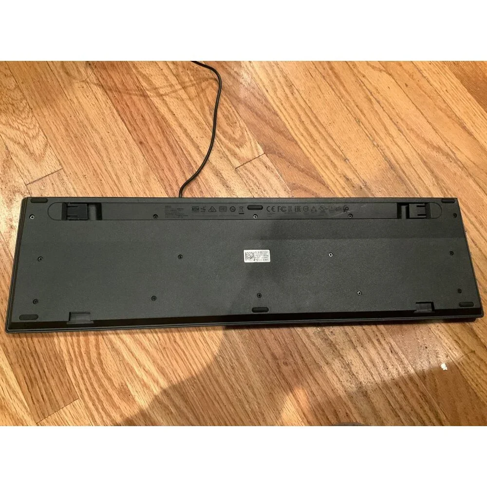 Dell Wired USB Keyboard Black Sleek Design With Number Pad 644G3